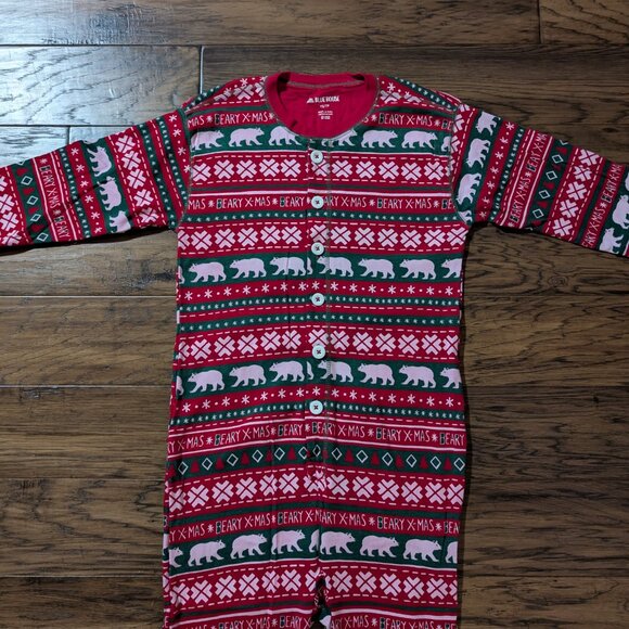 Hatley little Blue House onesie union suit pajama adult size XS - Picture 14 of 16